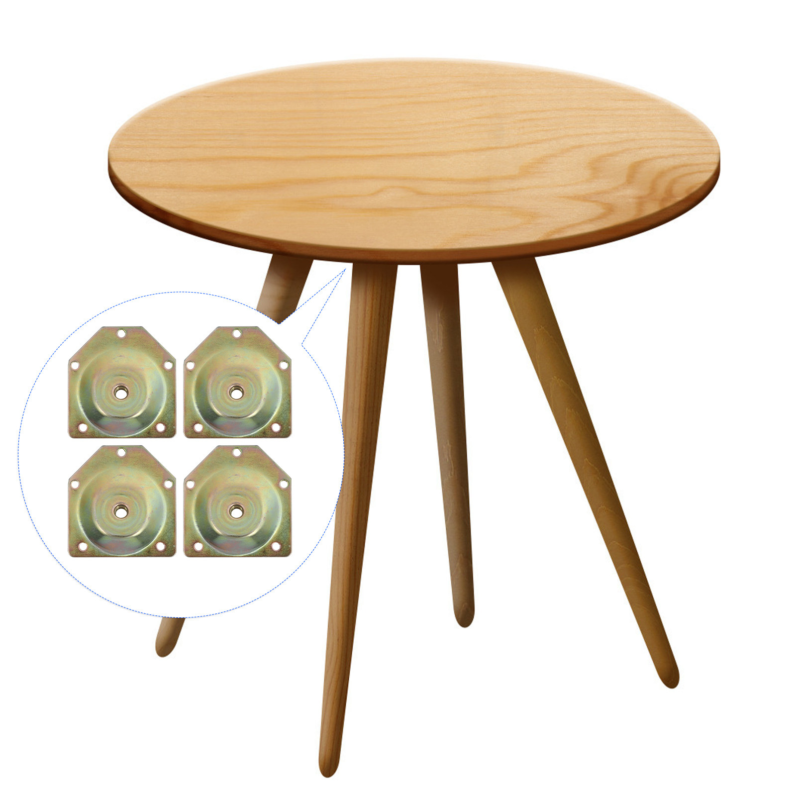 Furniture Leg Set - 4Pcs Furniture Nut Set 12 Degree
