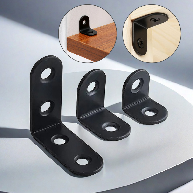 Shelf Bracket Pair - 12Pcs L Bracket Straight Angle Support,