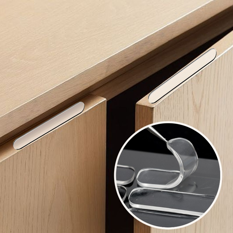 Silicone Cabinet Bumpers Strip - Furniture Hardware Pulls ulasan dan harga