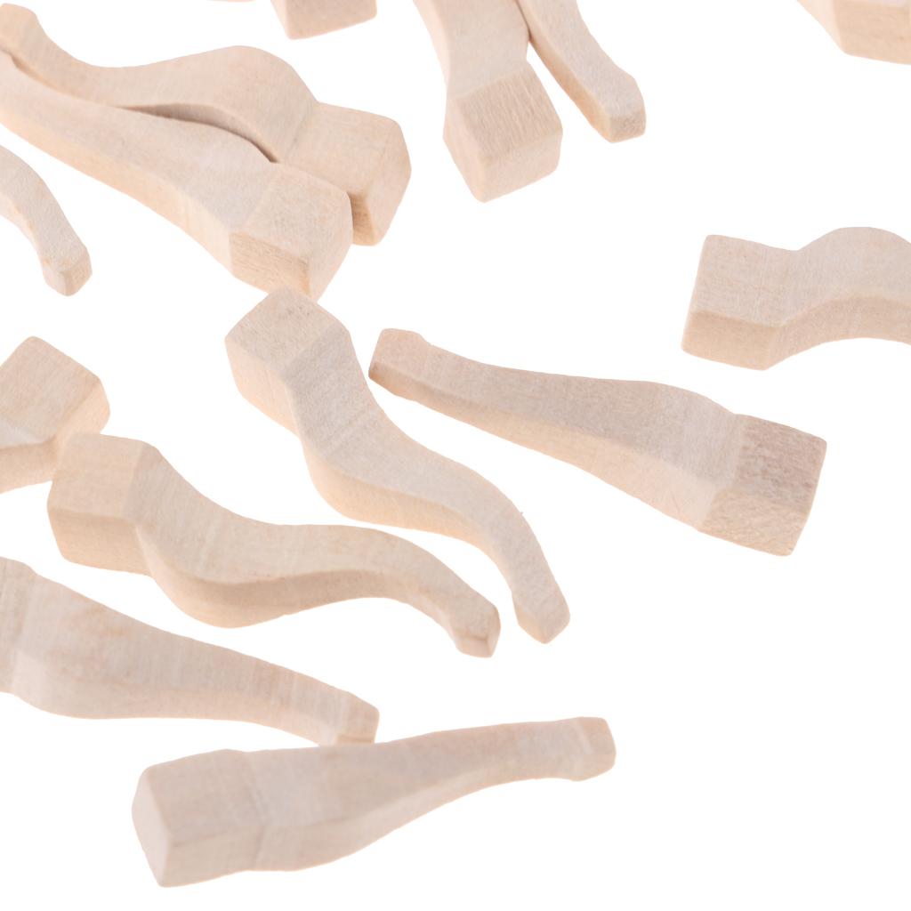 1 12 Dollhouse Miniature Woode - Furniture Leg Set ulasan dan harga