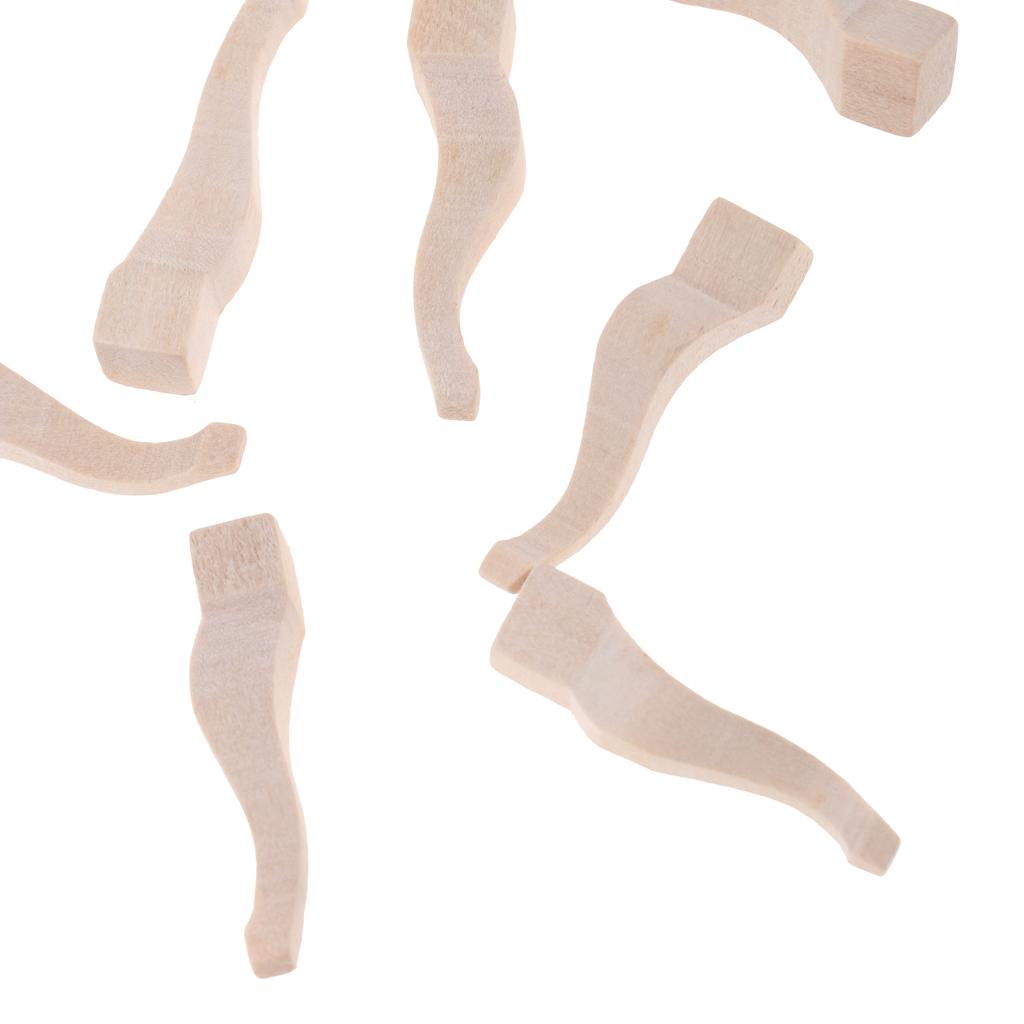 1 12 Dollhouse Miniature Woode - Furniture Leg Set ulasan dan harga