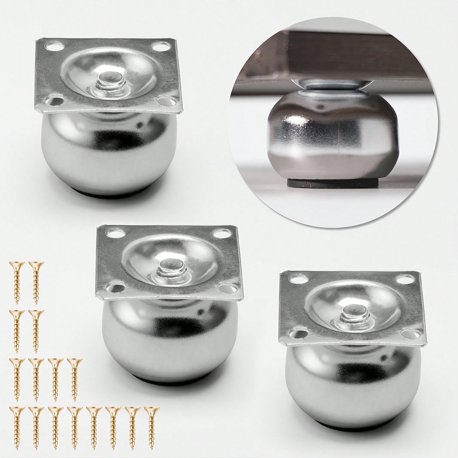 [4 Pieces of Metal Furniture L - Furniture Leg Set ulasan dan harga