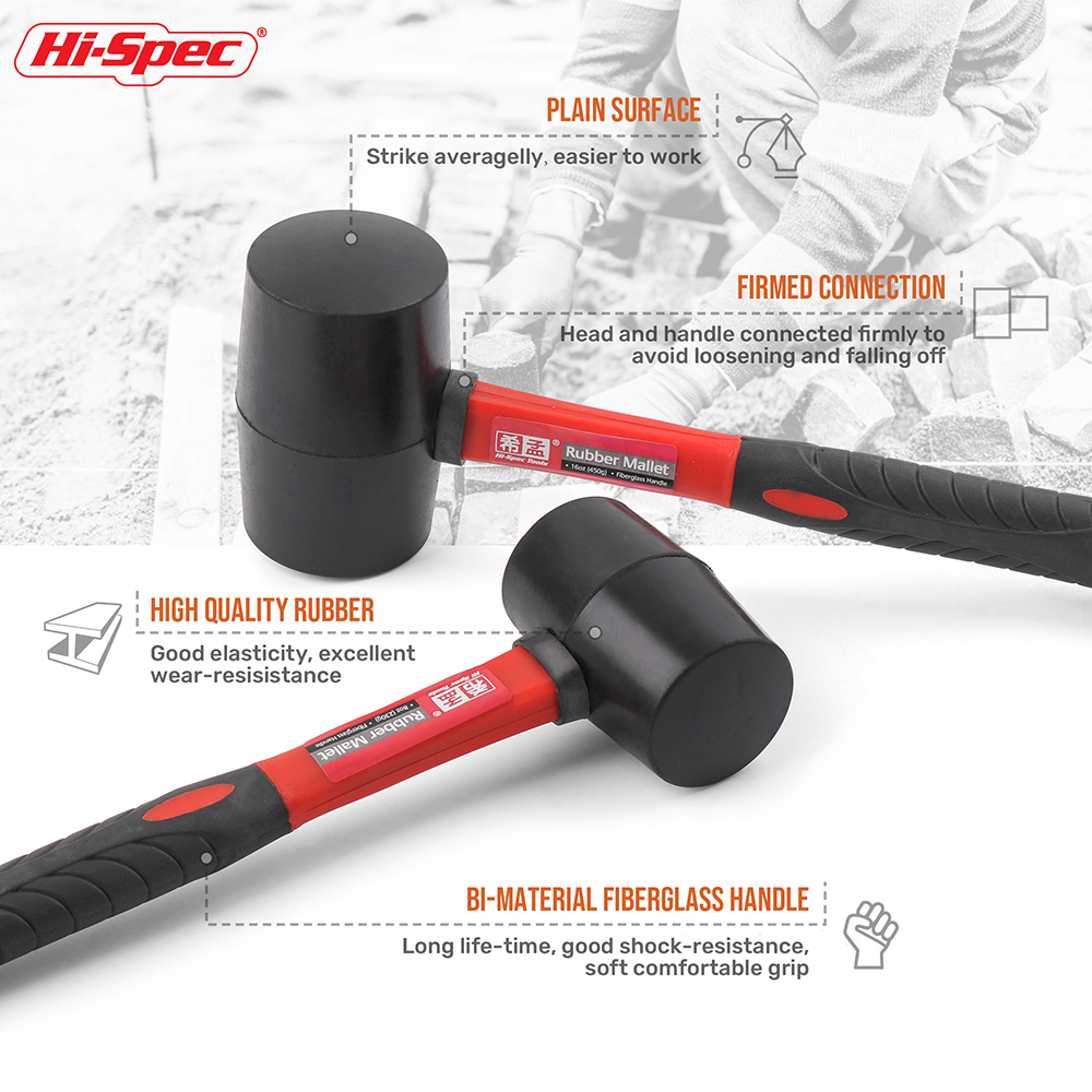 Soft Face Rubber Mallet Shock  - Furniture Hardware Pulls ulasan dan harga