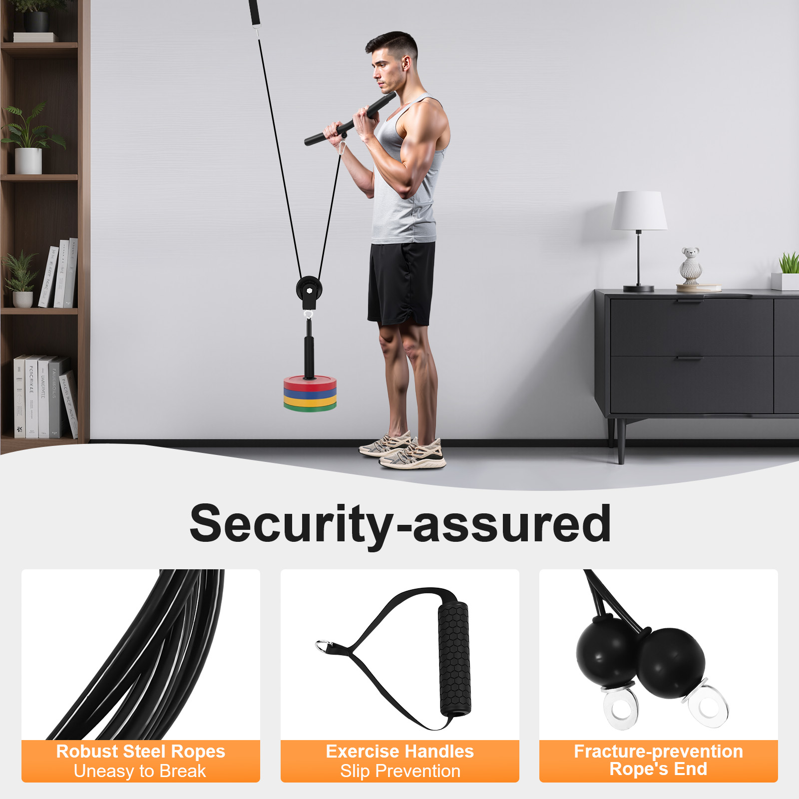 120kg Cable Pull Fitness Syste - Furniture Leg Set ulasan dan harga