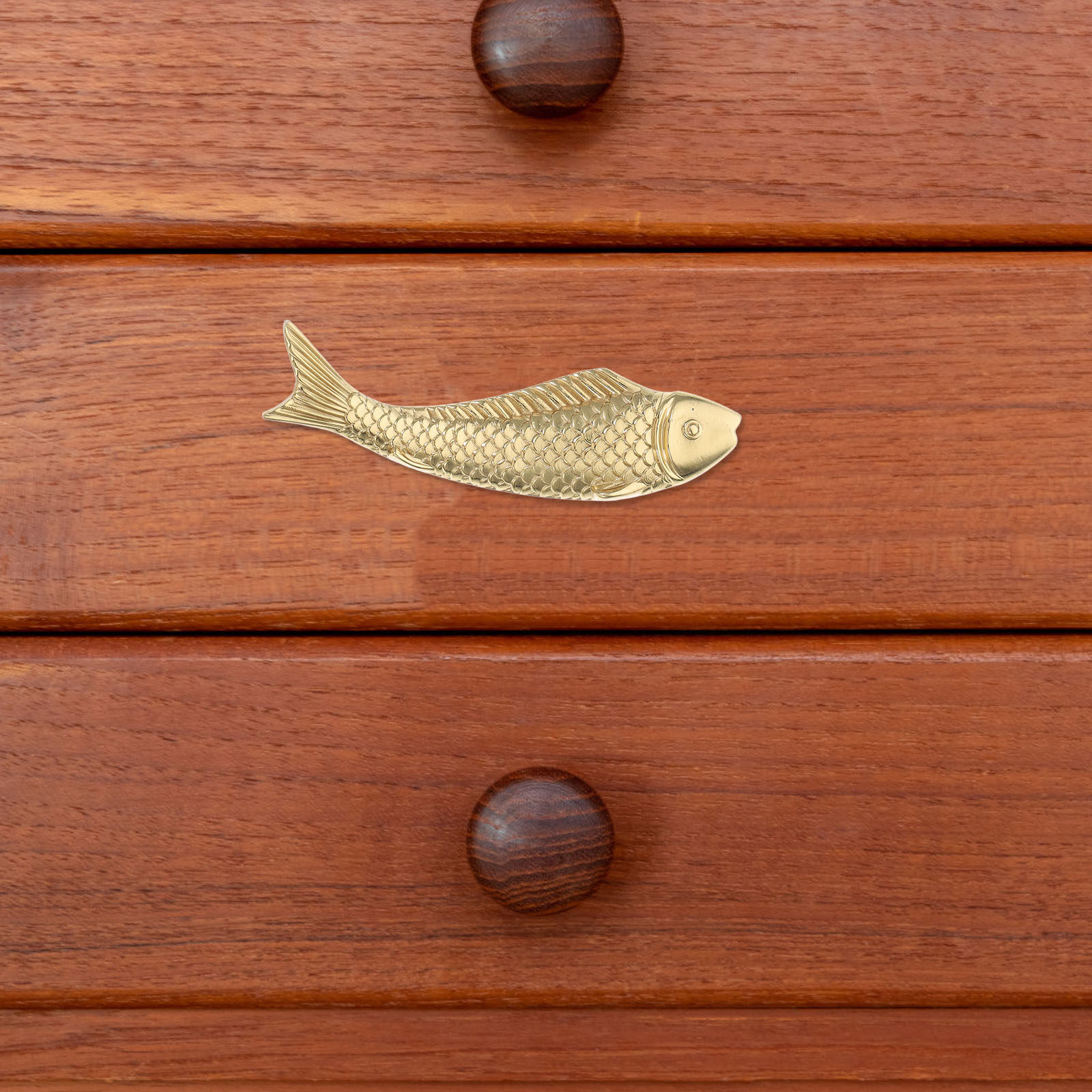 Decorative Brass Fish Pull Han - Unique Furniture Hardware ulasan dan harga