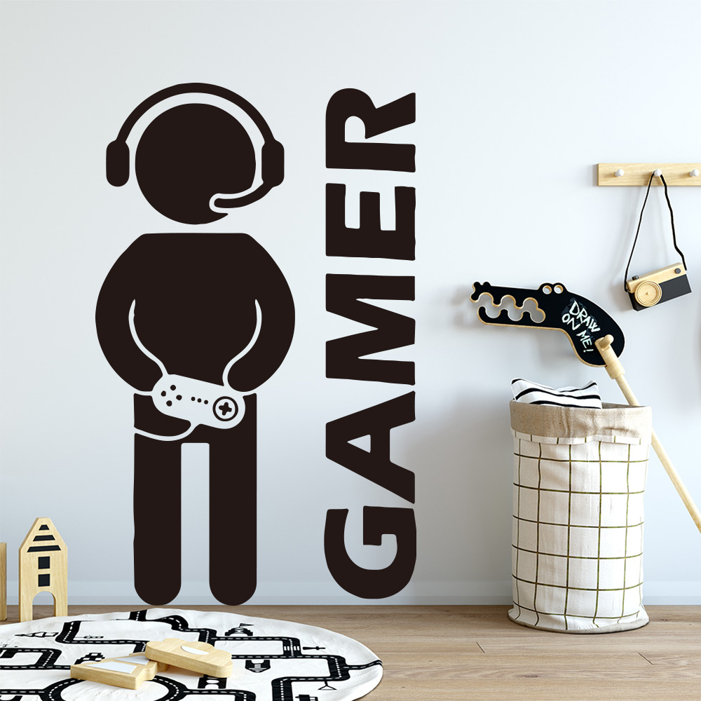 1pc Gamer Wall Art Decal For K - Furniture Hardware Pulls ulasan dan harga