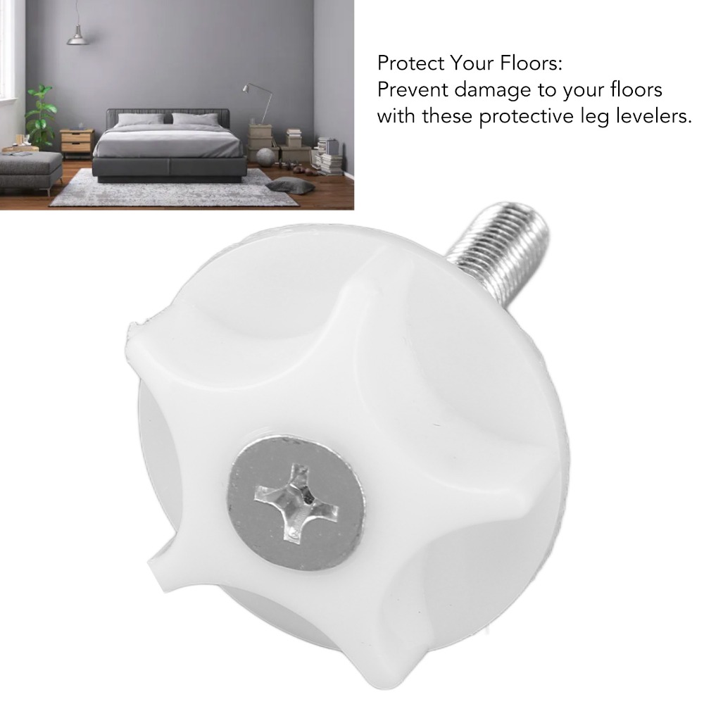 10Pcs White Screw Adjustable F - Furniture Leveling Hardware ulasan dan harga