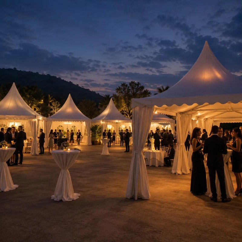 Customizable White Pagoda Tent - Furniture Leg Set ulasan dan harga