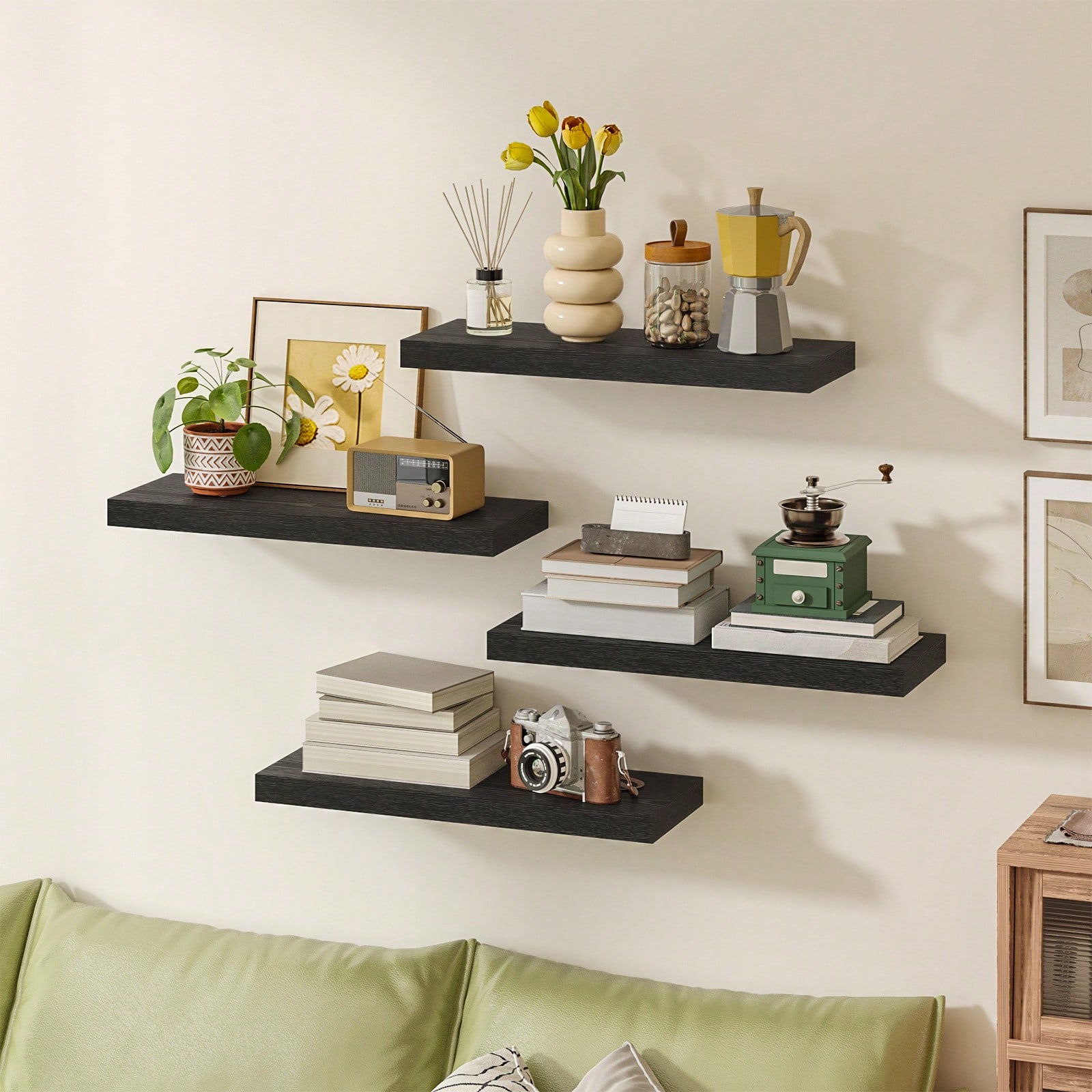 4 Pack Floating Shelves Modern - Shelf Bracket Pair ulasan dan harga